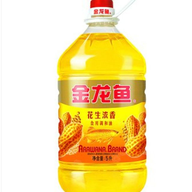 食用植物调和油5l / 花生浓香食用调和油5l 食用油 添加大豆油花生油