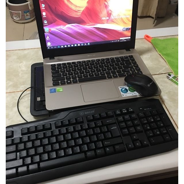 华硕(asus)x441nc3450 14英寸轻薄办公笔记本电脑(四核n3450 4g 500g