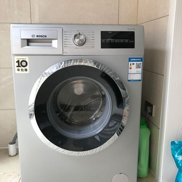博世(bosch) xqg80-wan242680w 8公斤 7大洗涤程序滚筒洗衣机(银色)