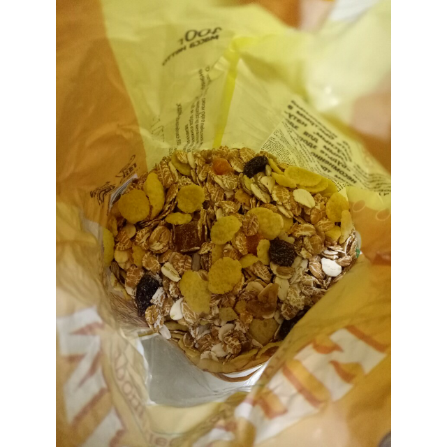 > 俄罗斯进口麦片水果谷物麦片营养早餐冲饮400g袋装 热带什锦(黄)