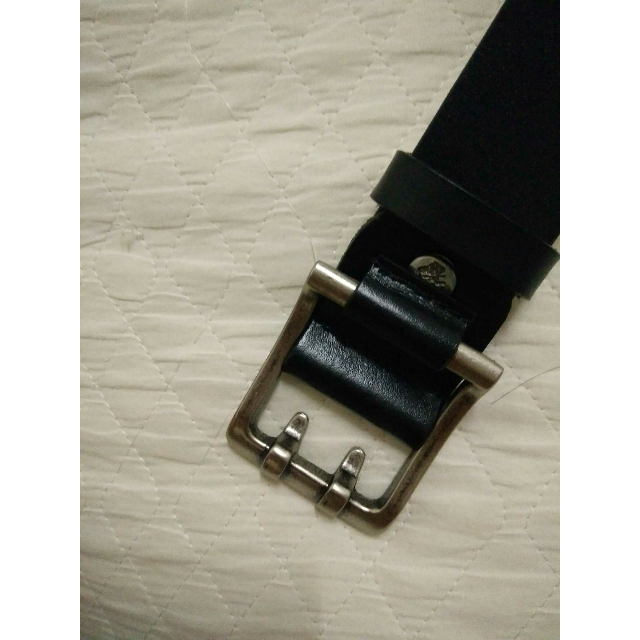 > 美洲野牛男士双针扣皮带休闲百搭时尚个性牛仔裤带 110cm 黑色商品