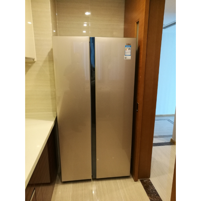 海尔冰箱bcd-649wdvc 649升对开门 国家新一级能效 变频节能 无霜杀菌