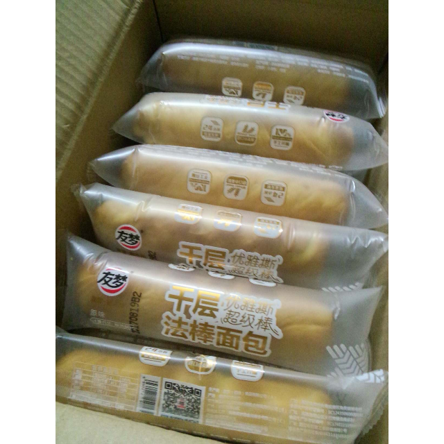 办公室零食小吃糕点撕棒小面包整箱800g商品评价 > 日期新鲜,真空包装