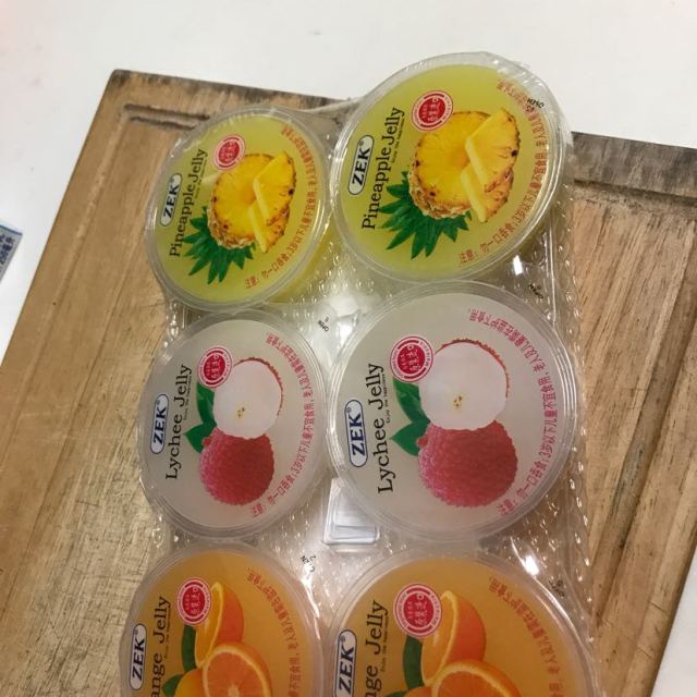 马来西亚进口zek三合一水果味果冻510g芒果凤梨草莓85g6儿童零食进口