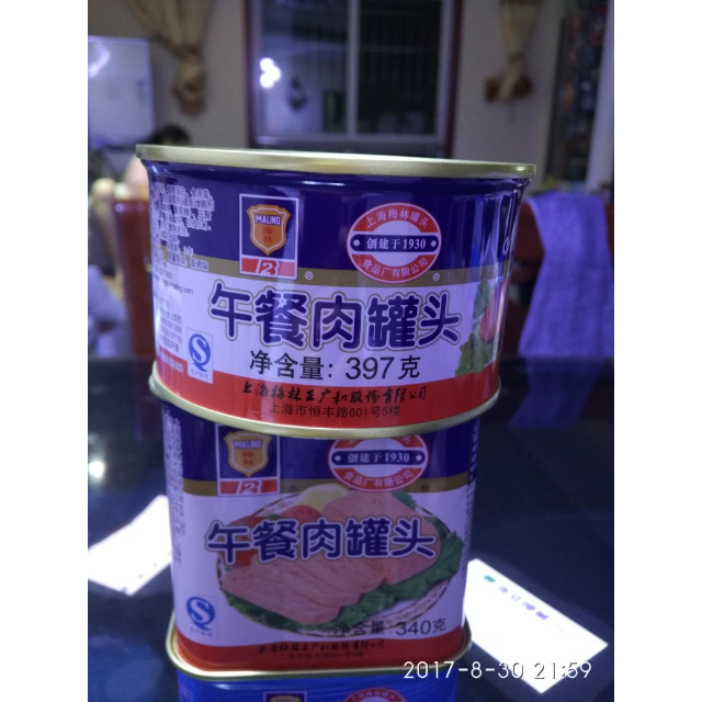 > 梅林maling 午餐肉罐头(圆形)397g 肉类罐头 罐装 猪肉商品评价 >