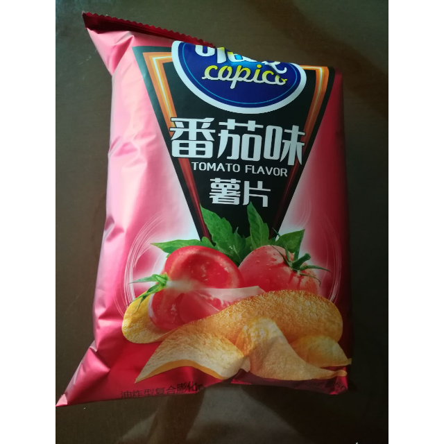 达利园膨化食品番茄味60g10袋装薯片办公室休闲小零食