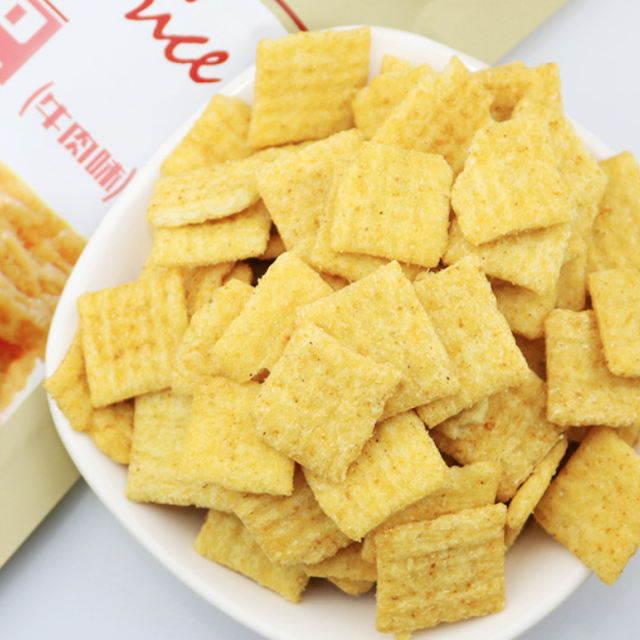 万利小米锅巴牛肉味10袋装 办公休闲零食万利锅巴膨化食品138g*10包