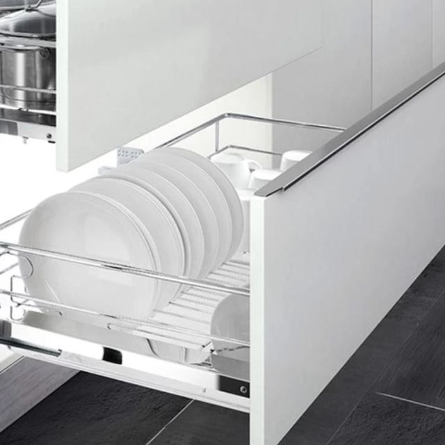 > higold/悍高 拉篮304不锈钢拉篮厨房橱柜拉篮阻尼拉篮抽屉碗篮商品