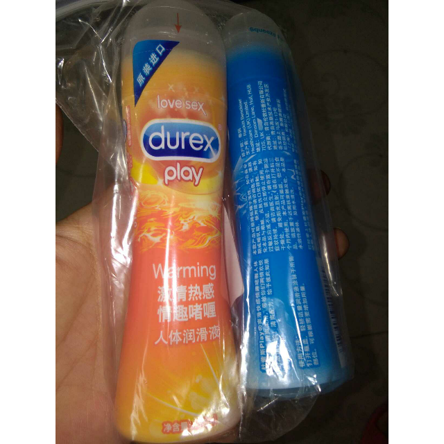 杜蕾斯(durex) 人体润滑液 爽滑快感50ml 激情热感50ml 情趣啫喱 水溶