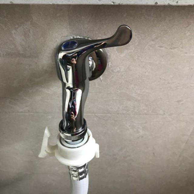 九牧精铜主体单把单孔陶瓷片阀芯阳台卫生间快开单冷洗衣机水龙头拖把