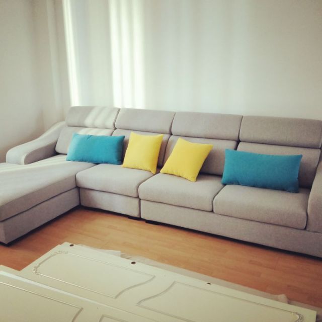 > 茂彩 布艺沙发 北欧简约现代小户型客厅整装沙发组合贵妃可拆洗