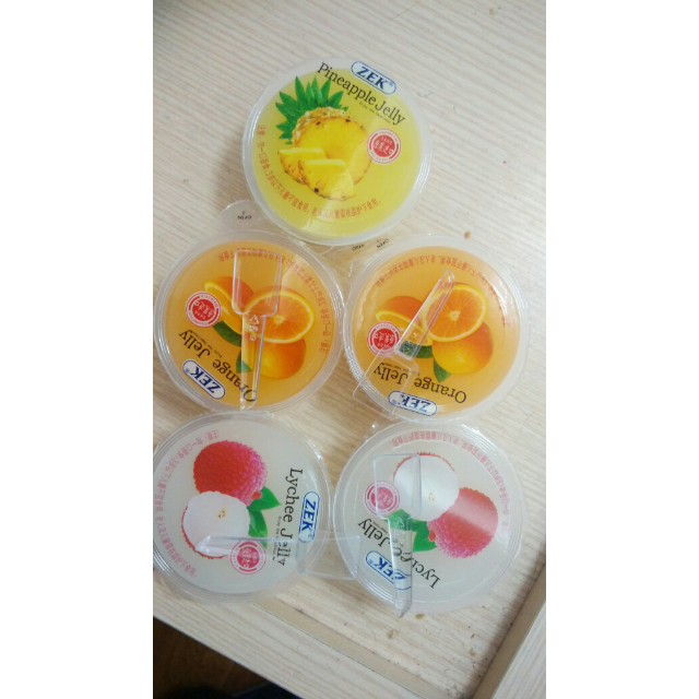zek三合一水果味果冻510g(凤梨味,荔枝味,香橙味)韩国进口休闲食品