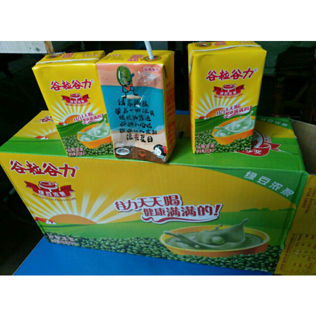 谷粒谷力谷物浓浆绿豆谷物饮品18*250ml/箱含乳饮料谷粒谷力绿豆浓浆