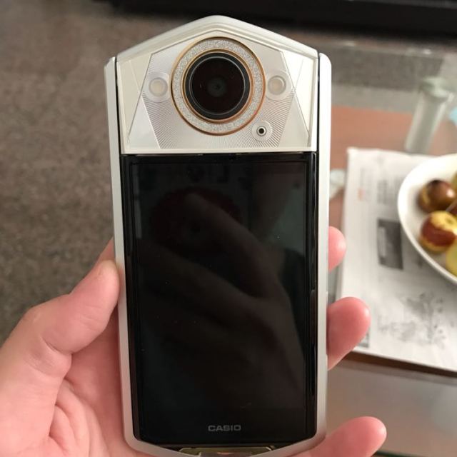 现货速发卡西欧官旗卡西欧casiotrtr750珍珠白卡西欧自拍神器美颜数码