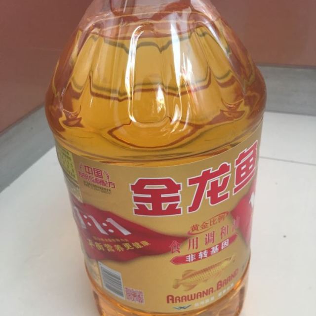 金龙鱼黄金比例食用植物调和油5l非转桶装食用油