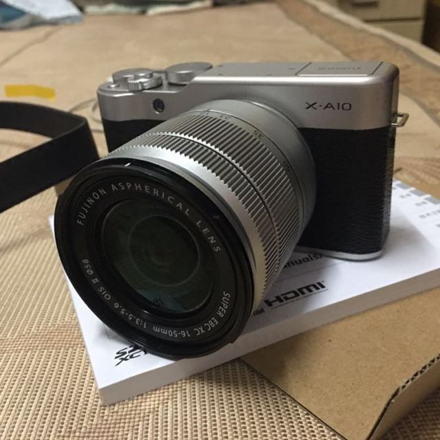 fujifilm富士xa10xa101650mmii银色富士微单数码复古相机变焦套装无线