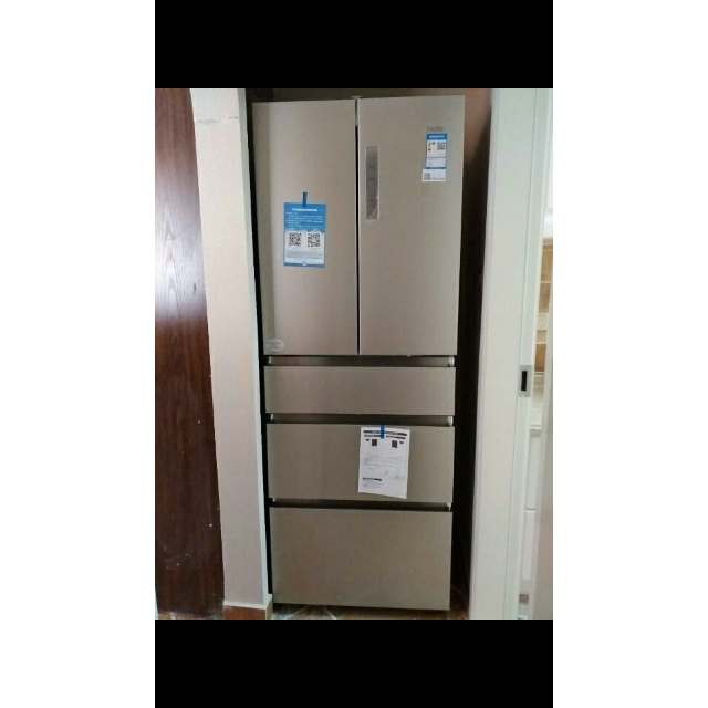 海尔冰箱bcd415wdvc香槟金精控干湿分储变频超节能精致五门全变温区