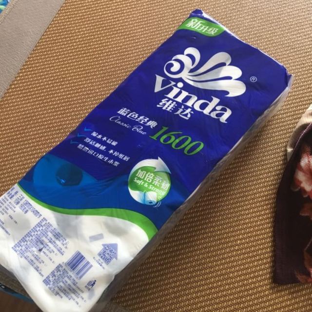 > 维达(vinda) 卷纸 蓝色经典3层160g*10卷卫生纸商品评价 > 纸的质量