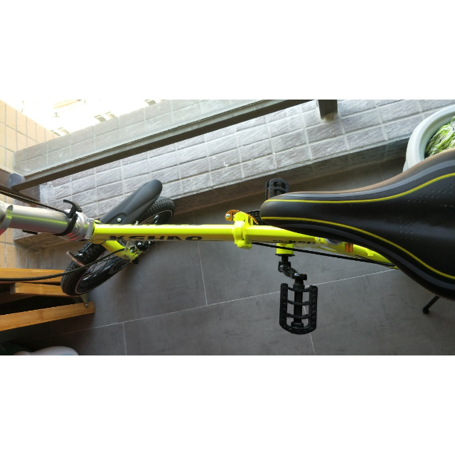 户外双碟刹克赛号16寸折叠彩虹色男女儿童成人自行车02 绿色