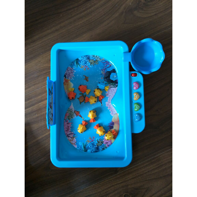 磁性钓鱼捕鱼达人玩具会游走的鱼 儿童电动益智大号钓鱼台 带音乐儿童