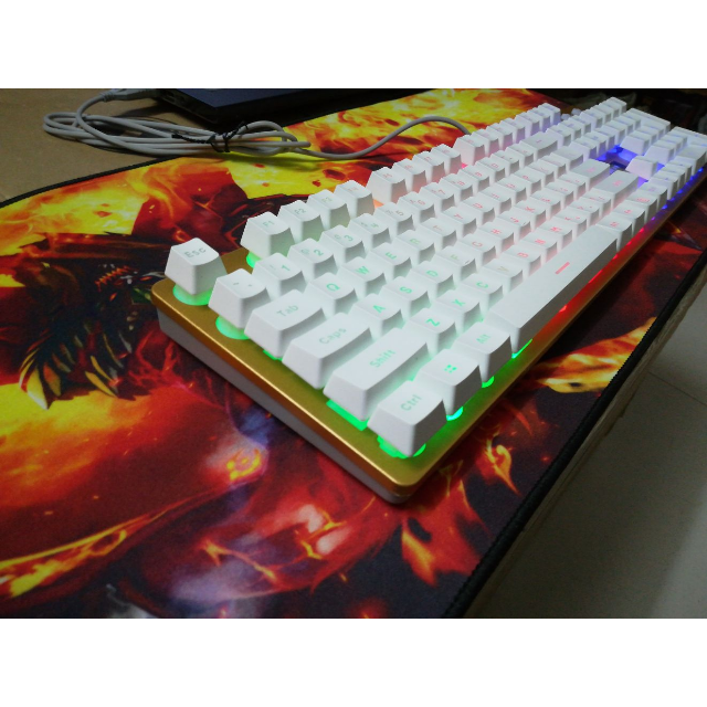 limeide机械手感键盘 悬浮按键专业电竞网吧lol cf游戏键盘 发光