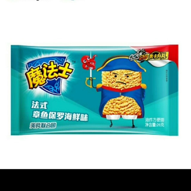 魔法士法式章鱼保罗干脆面26g48袋整箱