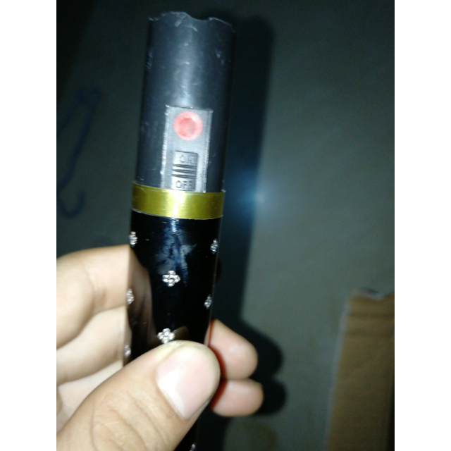 spike女子口红式电击棒电棍电击手电防狼电击防身电警棍户外装备强光