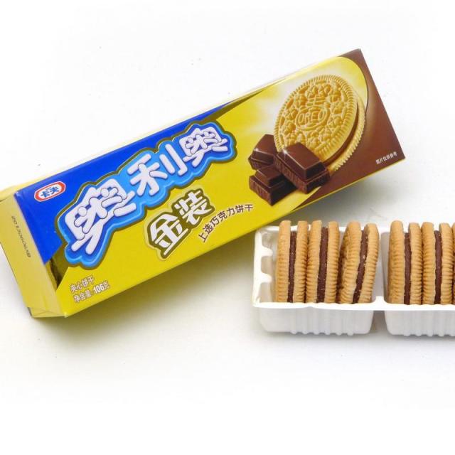 奥利奥oreo夹心饼干零食金装巧克力味夹心388g