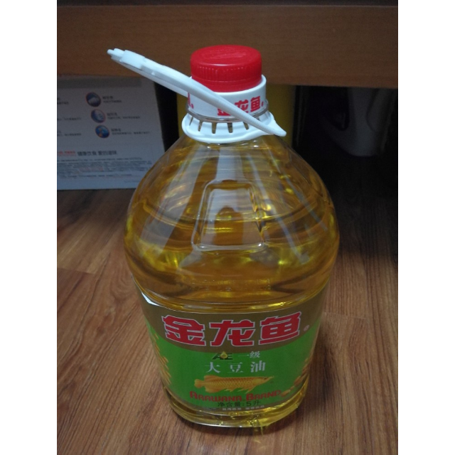 中粮福临门一级大豆油5l桶家用装精炼一级食用油