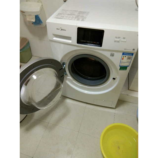 美的(midea)mg80v330wdx 8公斤全自動滾筒智能洗脫一體洗衣機 變頻