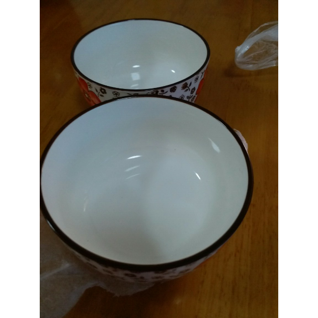 > 骨瓷陶瓷碗米饭碗日式餐具套装韩式碗青花瓷2碗2勺子二碗二勺子商品