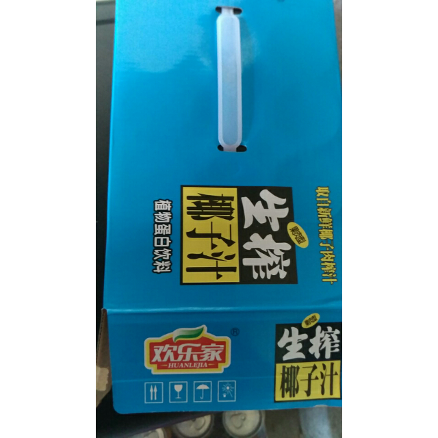 歡樂家生榨椰汁含果肉椰子汁245g12罐箱