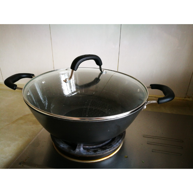 苏泊尔铸铁精铁fc32y1双耳炒锅32cm深型生铁炒锅电磁炉通用燃气灶适用