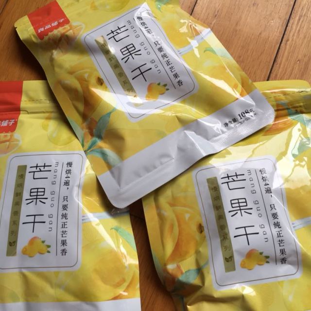 良品铺子芒果干108g3袋果脯零食水果干休闲食品小吃芒果片袋装