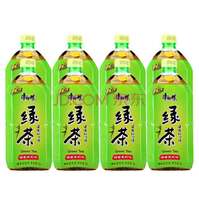 康師傅蜂蜜茉莉味綠茶1l12瓶箱裝茶飲料新老包裝自然替換