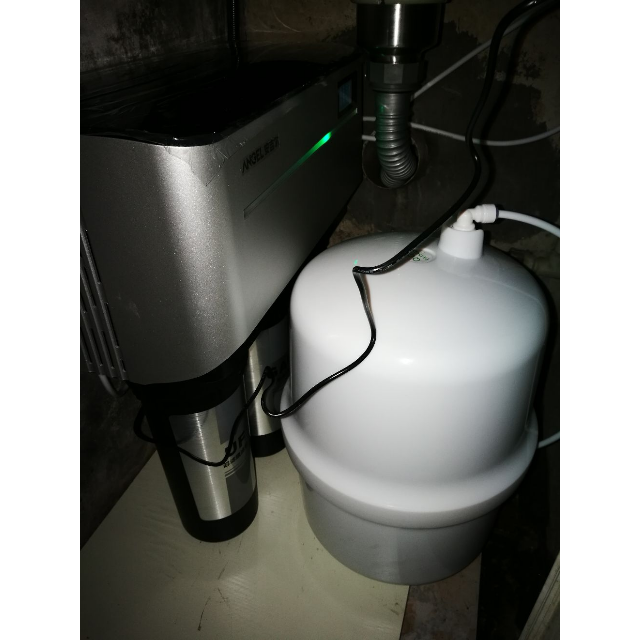 安吉尔j1205-rob8c抑菌炫银新款反渗透净水机家用办公直饮机双出水