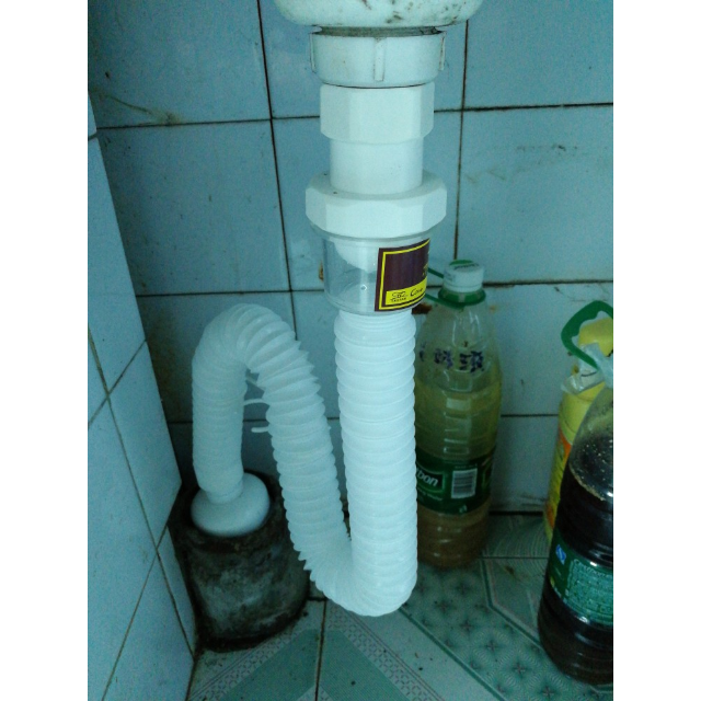 潜水艇下水管防臭面盆下水管排水软管台盆防臭塞密封墙排下水管套装