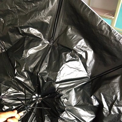 追海 黑胶防晒遮阳伞 三折晴雨两用伞 八骨抗风 零透光防晒雨伞 高