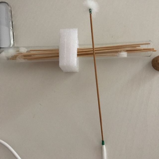 天艺牌扬州纯手工制作掏耳采耳工具套装小头鹅毛棒10根