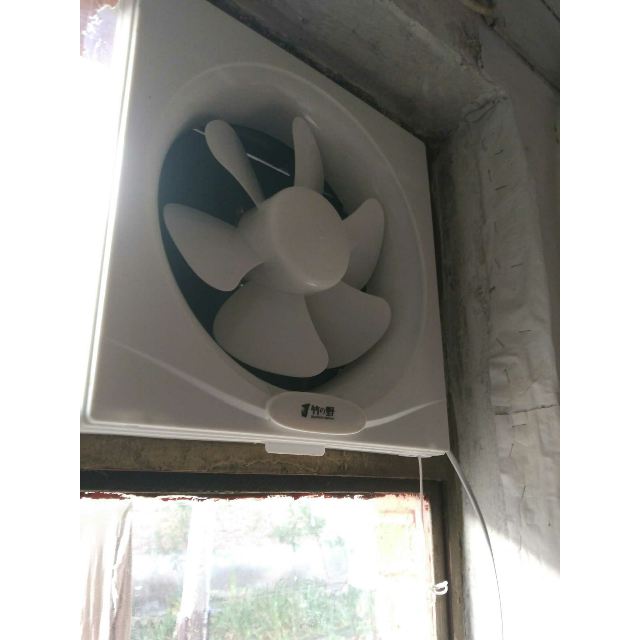 竹の野换气扇25p16s通风扇百叶窗式家用排气扇厨房卫浴通气扇嵌入式