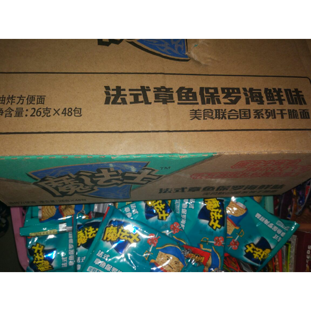 > 魔法士 法式章鱼保罗干脆面26g*48袋 整箱商品评价 > 非常好,送货