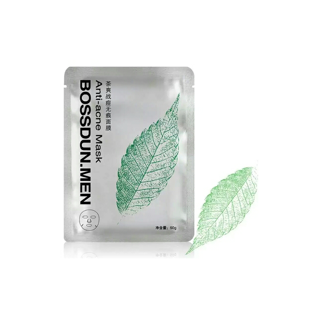 波斯顿茶爽战痘无痕面膜男士面膜祛痘祛印控油男士护肤品补水保湿化妆