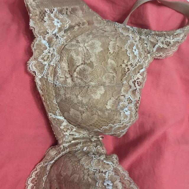 蕾丝聚拢文胸有钢圈调整型侧收文胸罩08313 75c 肤/白文胸已经穿过了