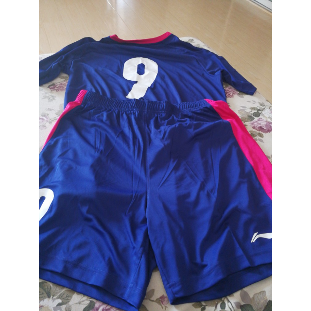 李宁lining 足球服套装男短袖速干足球训练比赛球衣定制足球队服aatl