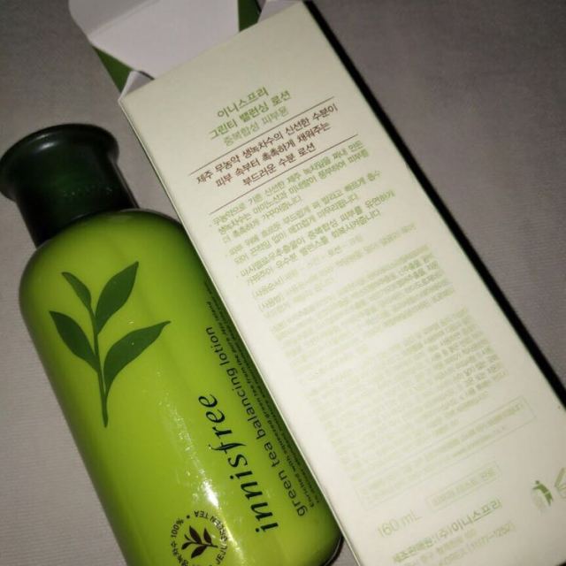 innisfree悅詩風吟綠茶精粹水乳控油2件套裝各種膚質爽膚水保溼補水