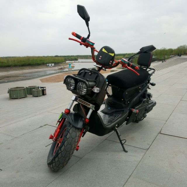 电动车祖玛72v电摩1200w改装踏板双人摩托车60v电动摩托车祖玛96v超威