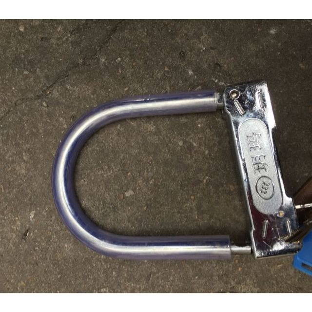 玥玛电动车锁摩托车锁防盗u型锁锁电瓶车超b级锁芯抗液压剪 7627超b型