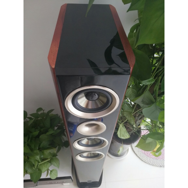 > qisheng/奇声 hq-33家庭影院电视音响木质高保真hifi落地无源音箱