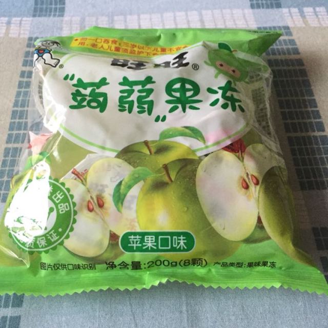 旺旺wantwant蒟蒻果冻苹果味200g袋装休闲零食