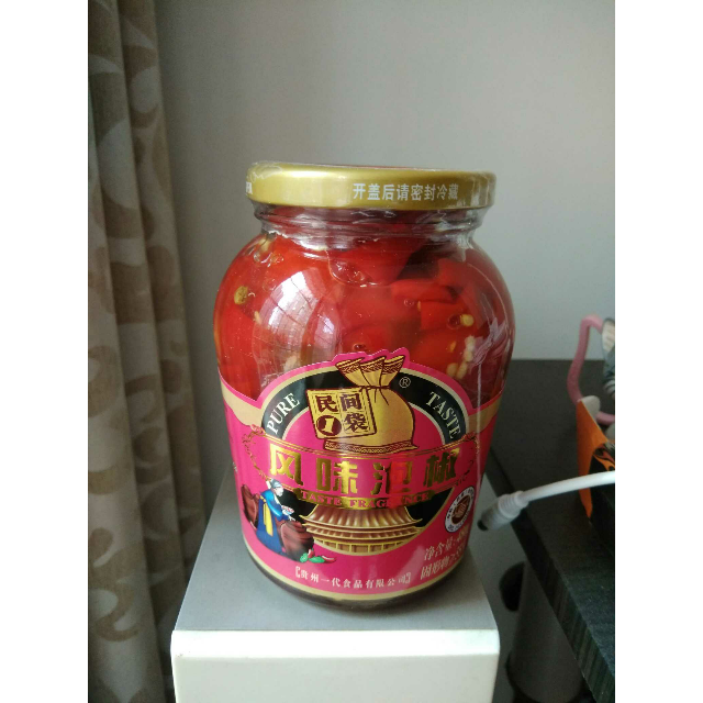 农淘优选酱菜风味泡椒小米辣泡椒红椒泡菜酸菜泡椒红泡椒480g瓶装包邮